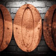 Old metal background N309