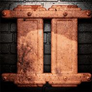 Old metal background N321