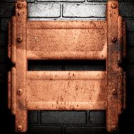 Old metal background N322
