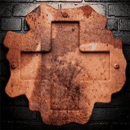 Old metal background N325