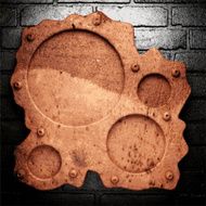 Old metal background N326