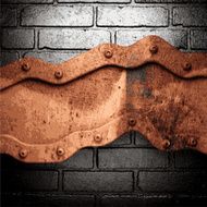 Old metal background N335