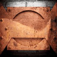 Old metal background N337