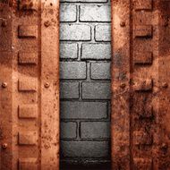 Old metal background N353