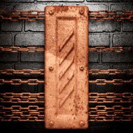 Old metal background N360