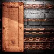 Old metal background N362