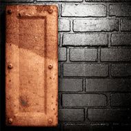 Old metal background N372