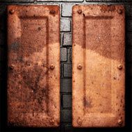 Old metal background N373