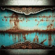 Old metal background N564