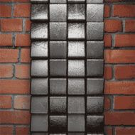 metal and brick background N56