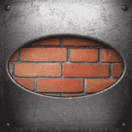 metal and brick background N64