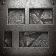 metal and stone background N58