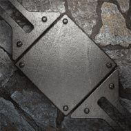 metal and stone background N73