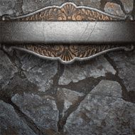 metal and stone background N78
