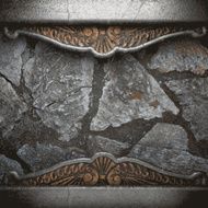 metal and stone background N81