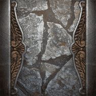 metal and stone background N82