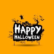 Happy Halloween message design background N5