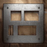 metal and paper background N73