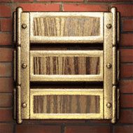 gold on brick background N9