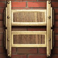 gold on brick background N12