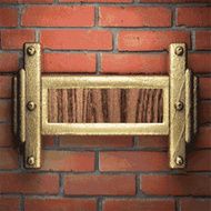 gold on brick background N13