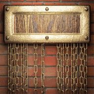 gold on brick background N52