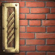 gold on brick background N55