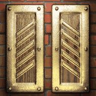 gold on brick background N56