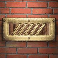 gold on brick background N58