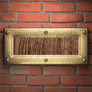 gold on brick background N65
