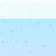 horizontally seamless bubbling background