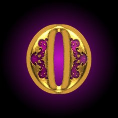 vector golden letter 0