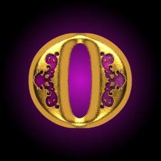 vector golden letter o