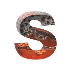 Vector gears cutted figure s Paste to any background