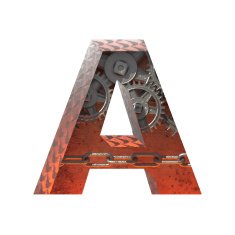 Vector gears cutted figure a Paste to any background
