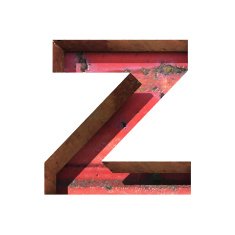 Vector metal cutted figure z Paste to any background