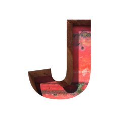 Vector metal cutted figure j Paste to any background