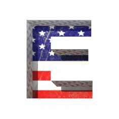Vector American cutted figure e Paste to any background N2