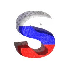 Vector Russian cutted figure s Paste to any background N2