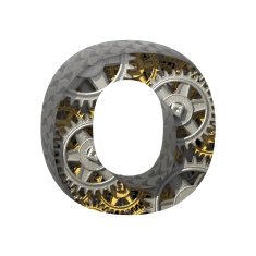 Vector gears cutted figure o Paste to any background N2