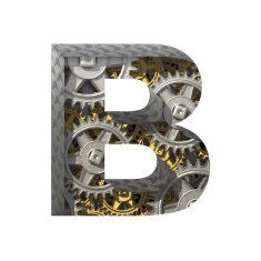 Vector gears cutted figure b Paste to any background N2