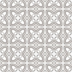 brown stylized flowers