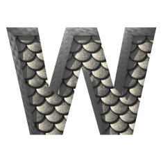 Vector silver cutted figure w Paste to any background