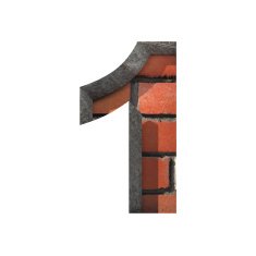 Vector brick cutted figure 1 Paste to any background