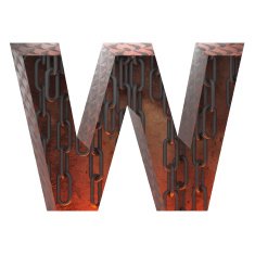 Vector hot metal cutted figure w Paste to any background