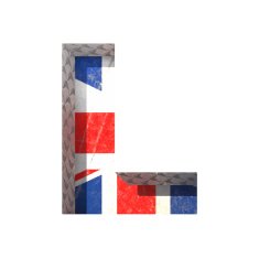 Vector Great Britain cutted figure l Paste to any background N2
