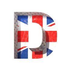 Vector Great Britain cutted figure d Paste to any background N2