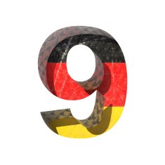 Vector Germany cutted figure 9 N2