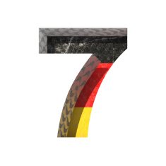 Vector Germany cutted figure 7 N2