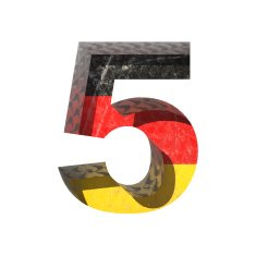 Vector Germany cutted figure 5 N2